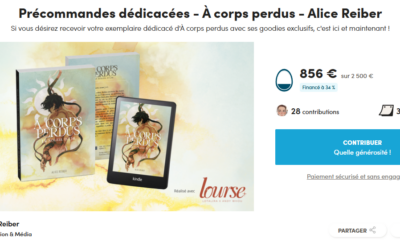 À corps perdus, par Alice Reiber est disponible sur Ulule